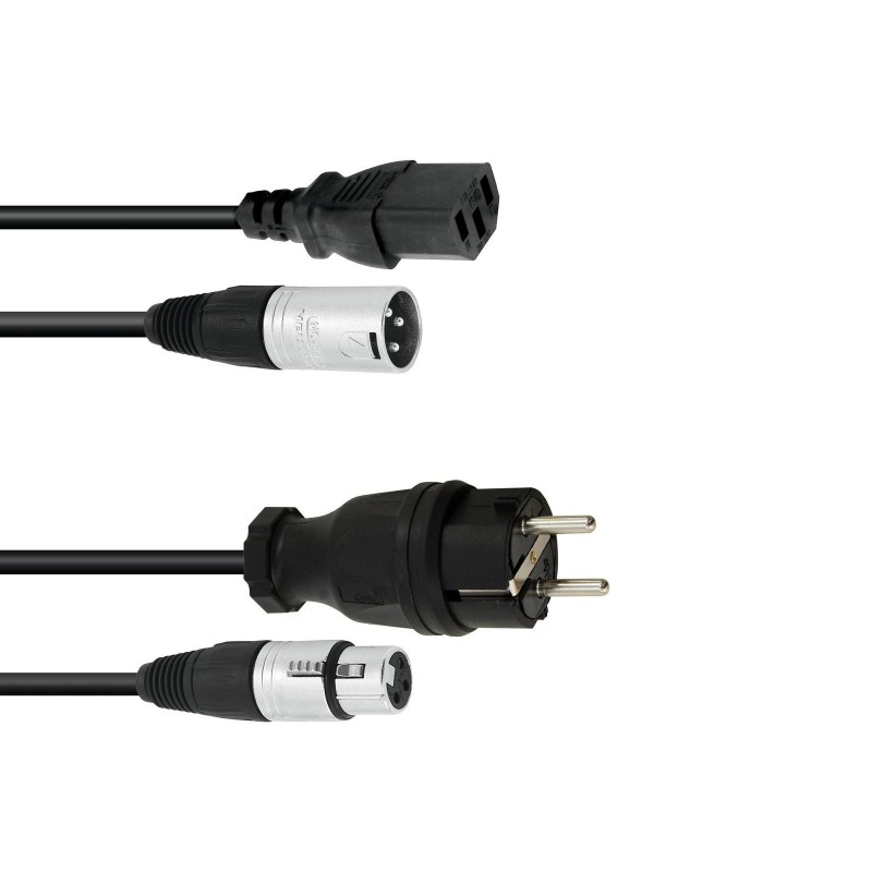 PSSO Combi Cable Safety Plug/XLR 5m